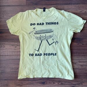 Playful Yellow Graphic Tee